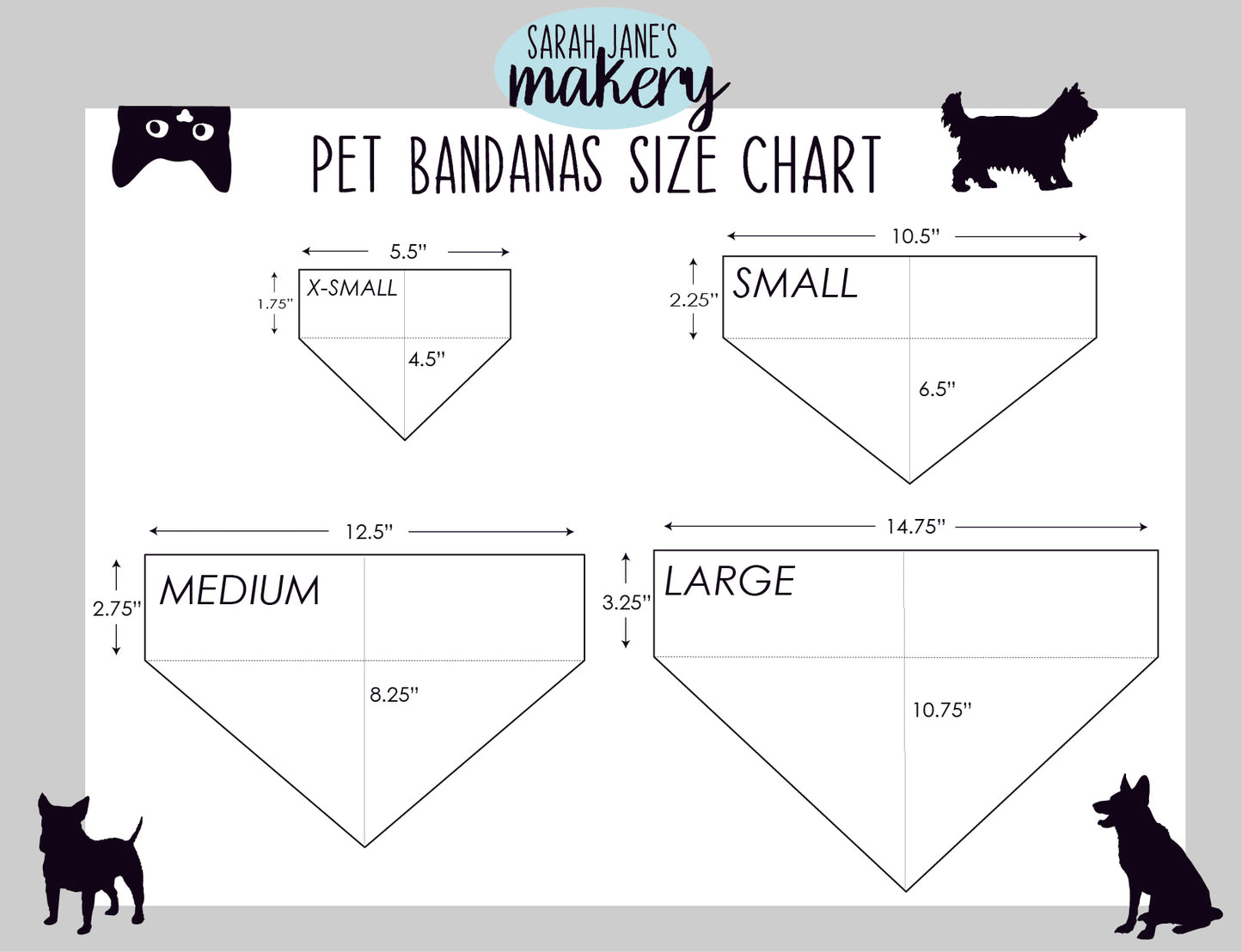 University of Cincinnati Bearcats Dog Bandana (Through the Collar Bandana)