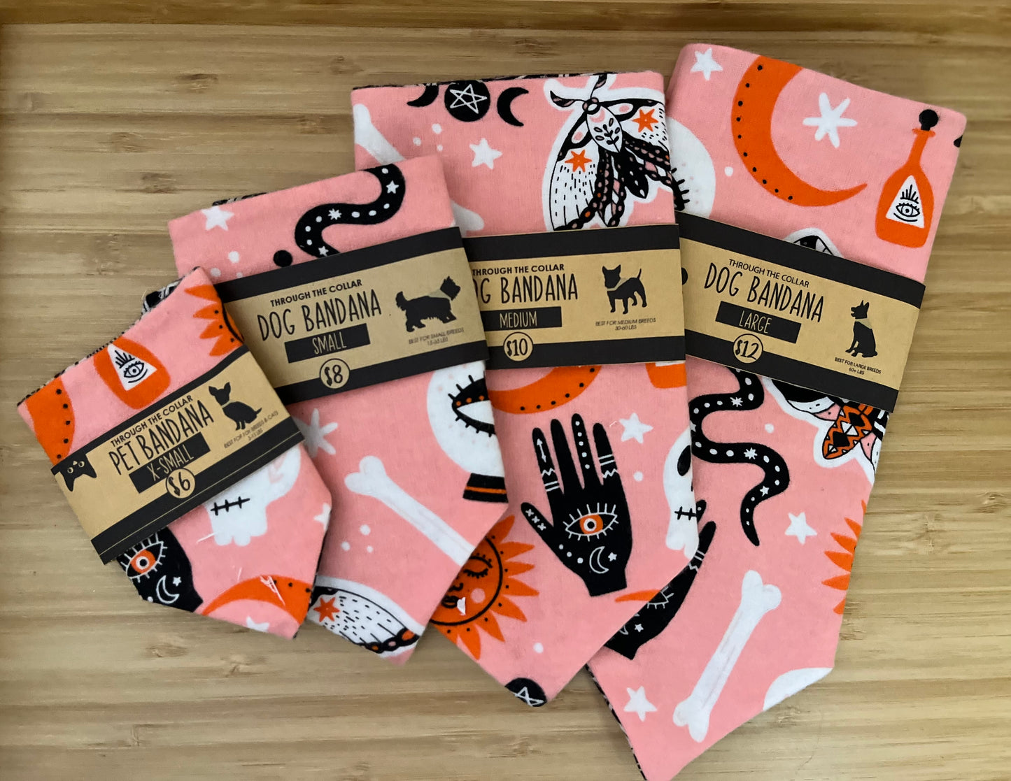 Potions and Tarot Card Dog Bandana (Through the Collar Bandana)