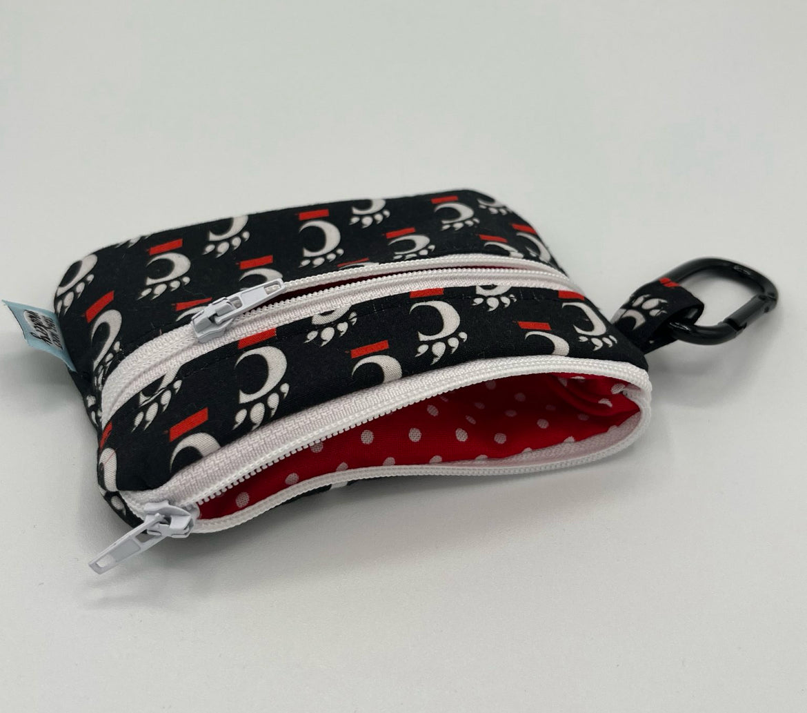University of Cincinnati Double Zipper Wallet with Carabiner