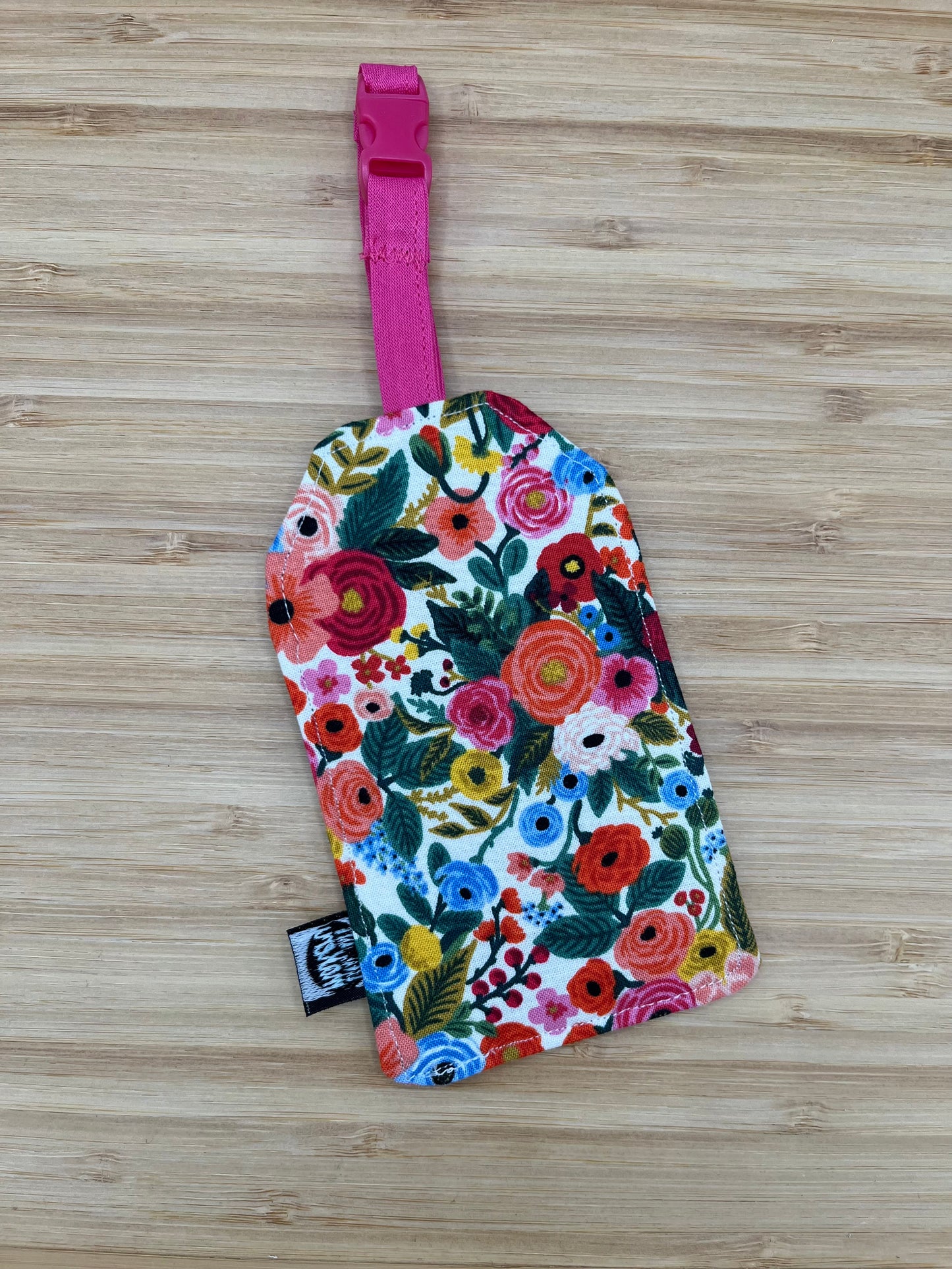 Floral Luggage Tag