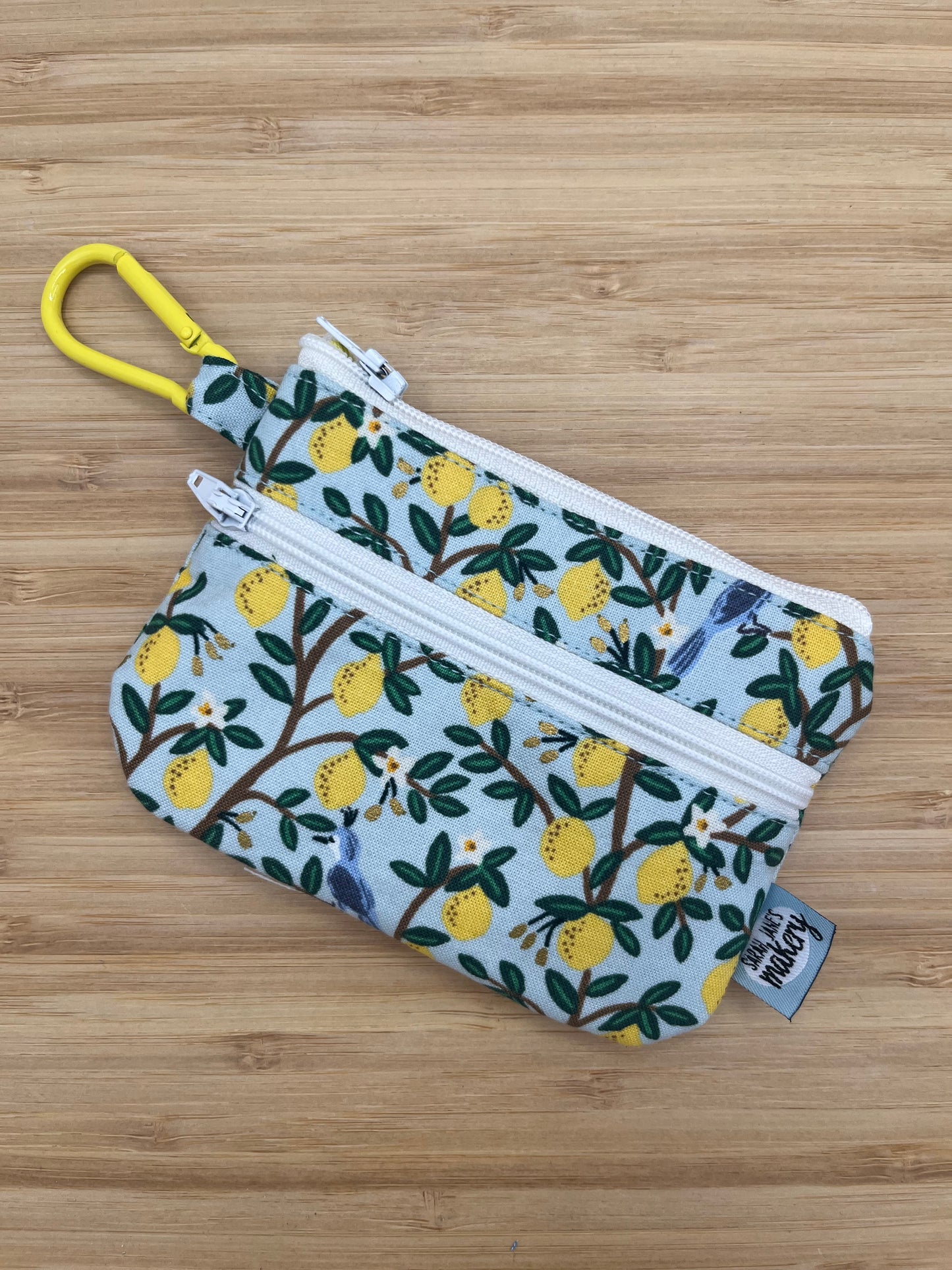 Lemon Wallet with Carabiner