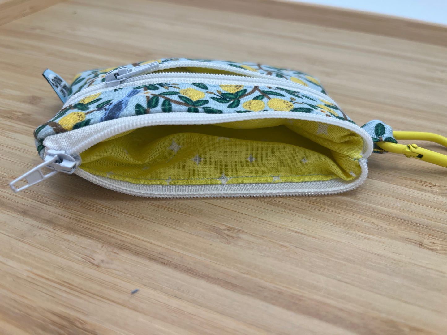 Lemon Wallet with Carabiner