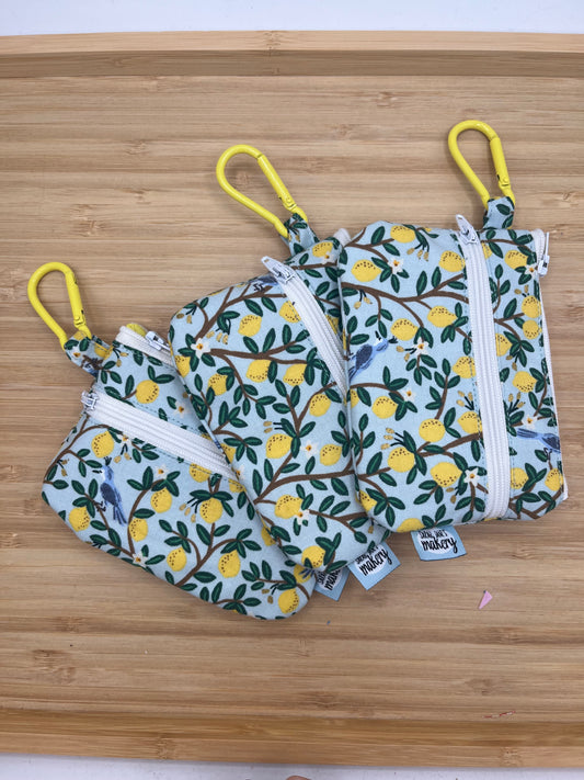 Lemon Wallet with Carabiner