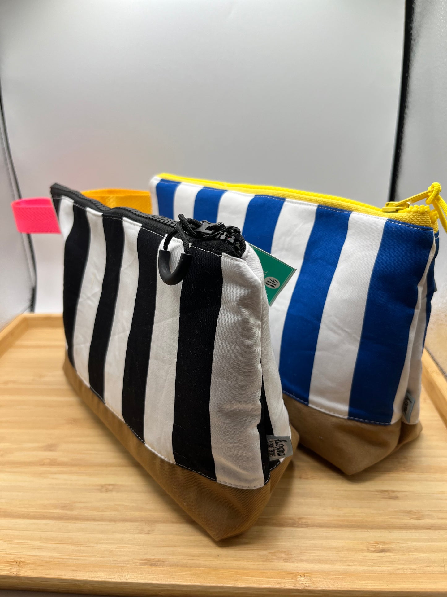 Small Stripe Travel Handle Bag