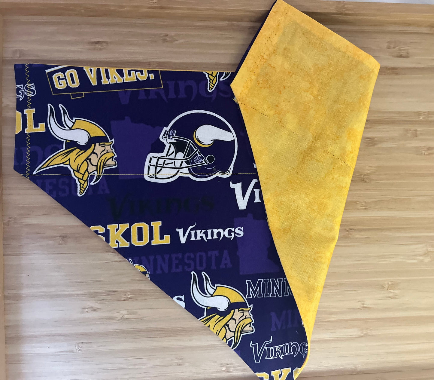 Minnesota Vikings Dog Bandana (Through the Collar Bandana)