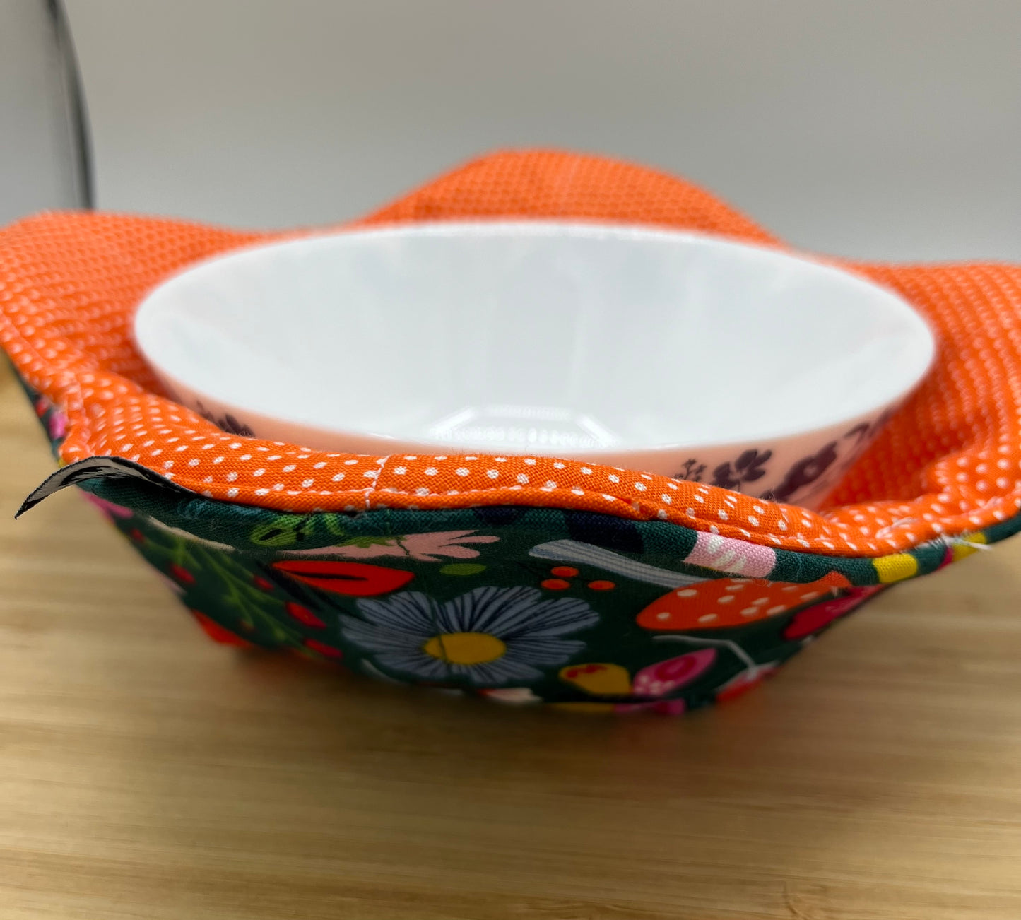 Mushroom Floral Microwavable Bowl Cozy