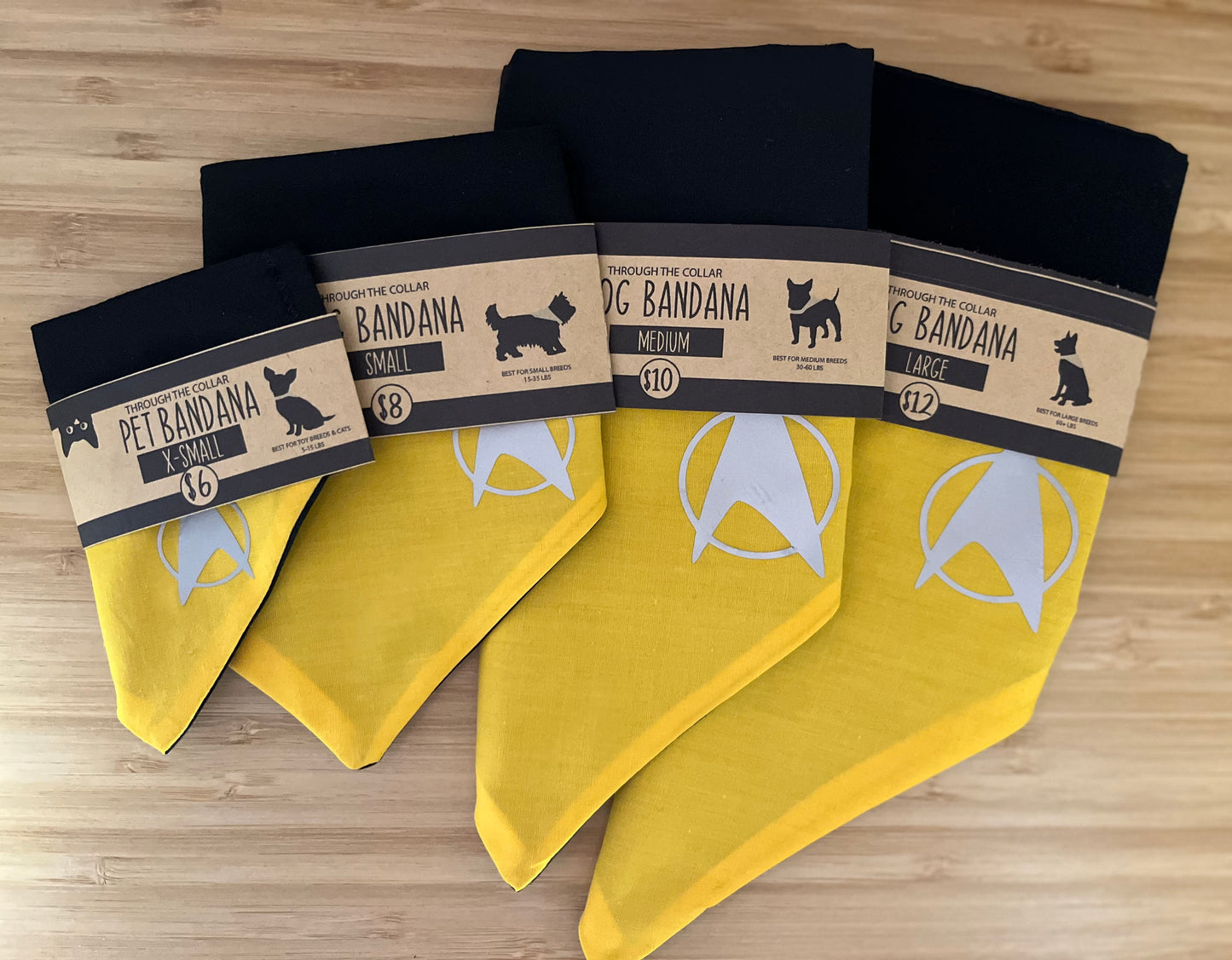 "Beam me up Doggie" Dog Bandana (Through the Collar Bandana)