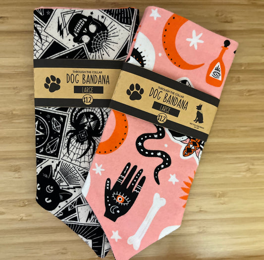 Potions and Tarot Card Dog Bandana (Through the Collar Bandana)