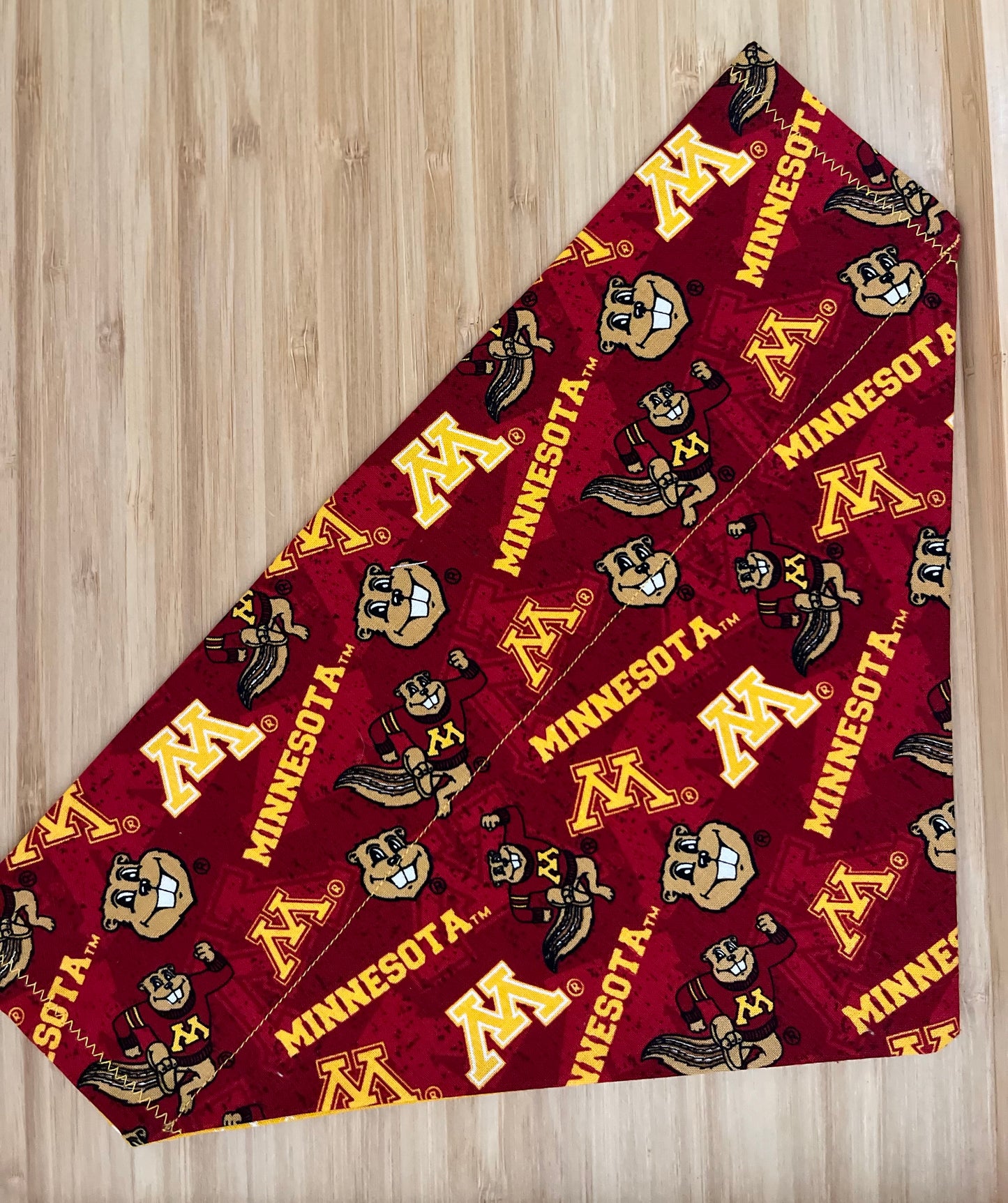 University of Minnesota Gophers Dog Bandana (Through the Collar)