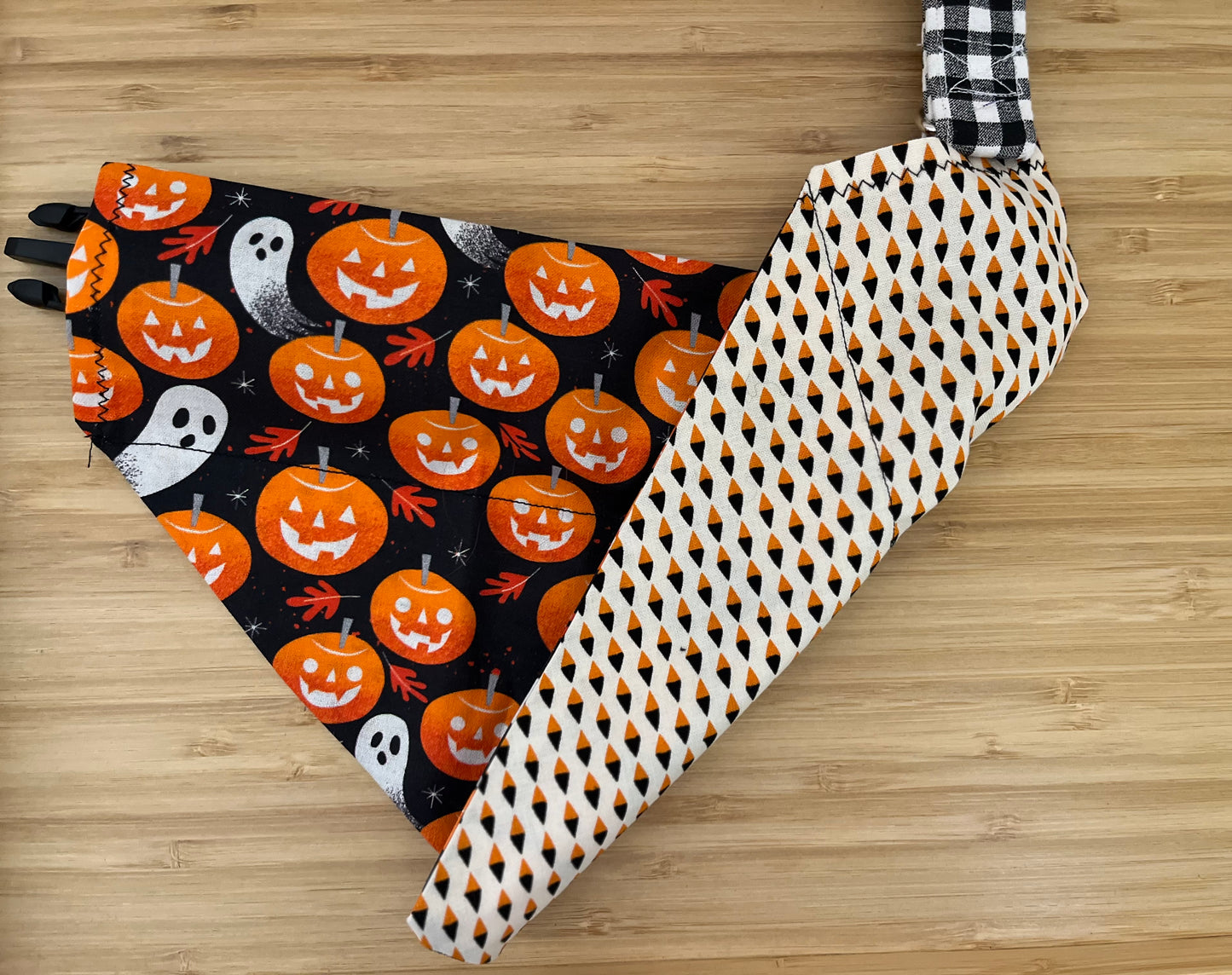 Halloween Pumpkin Dog Bandana (Through the Collar Bandana)