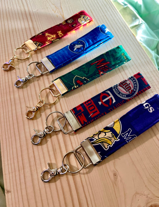 Minnesota Teams Wristlet Keychain