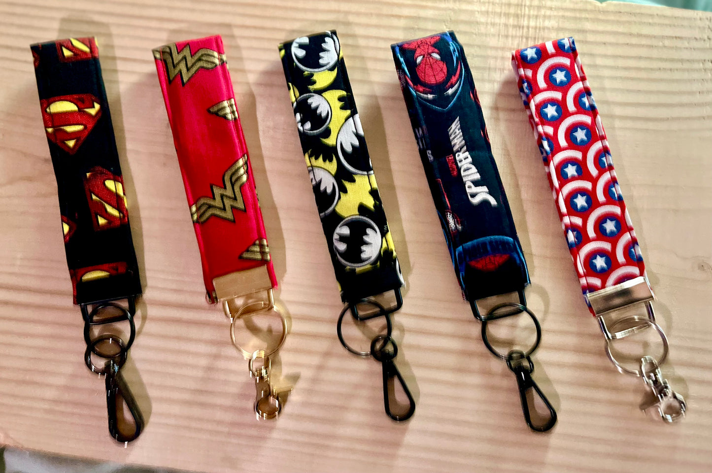 Superhero Wristlet Keychain