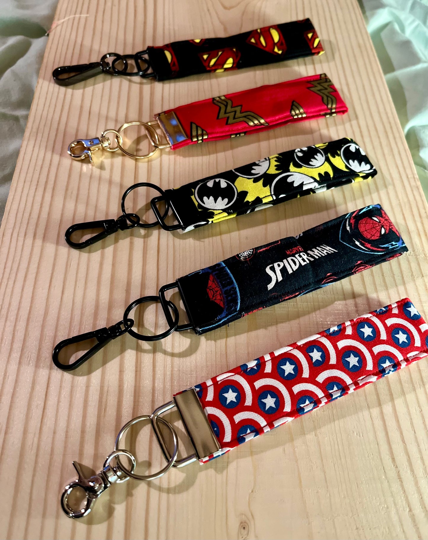 Superhero Wristlet Keychain