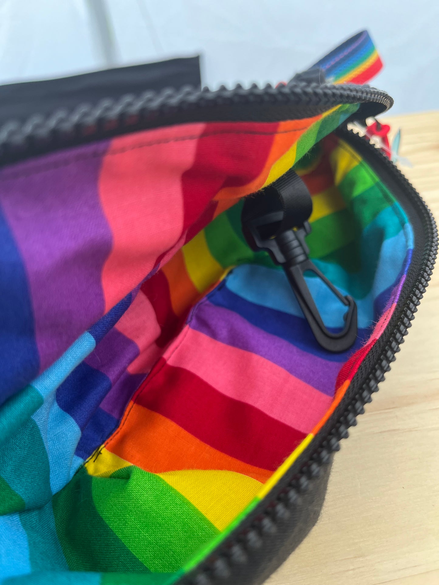 Black & Rainbow Fanny Pack