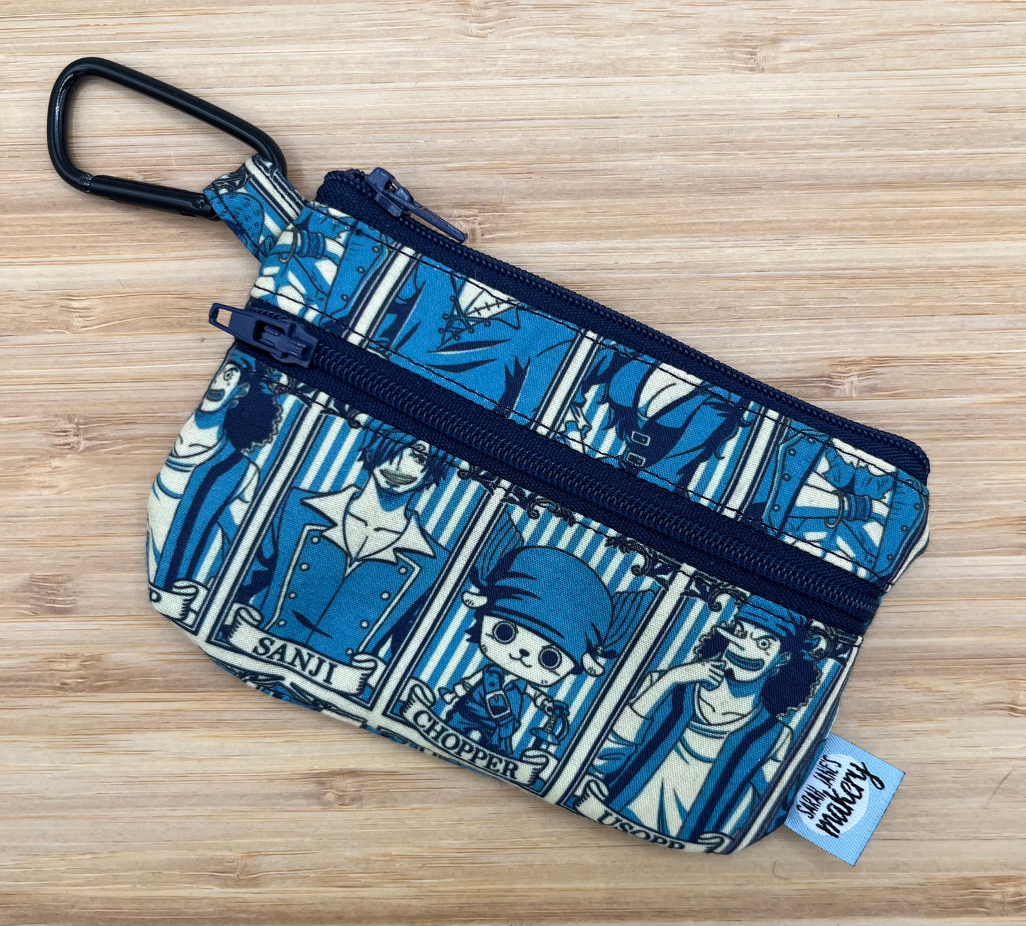 One Piece Wallet with Carabiner