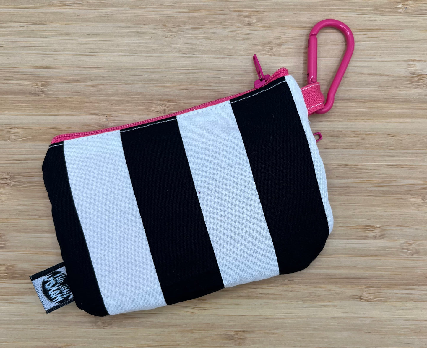 Striped Wallet with Carabiner