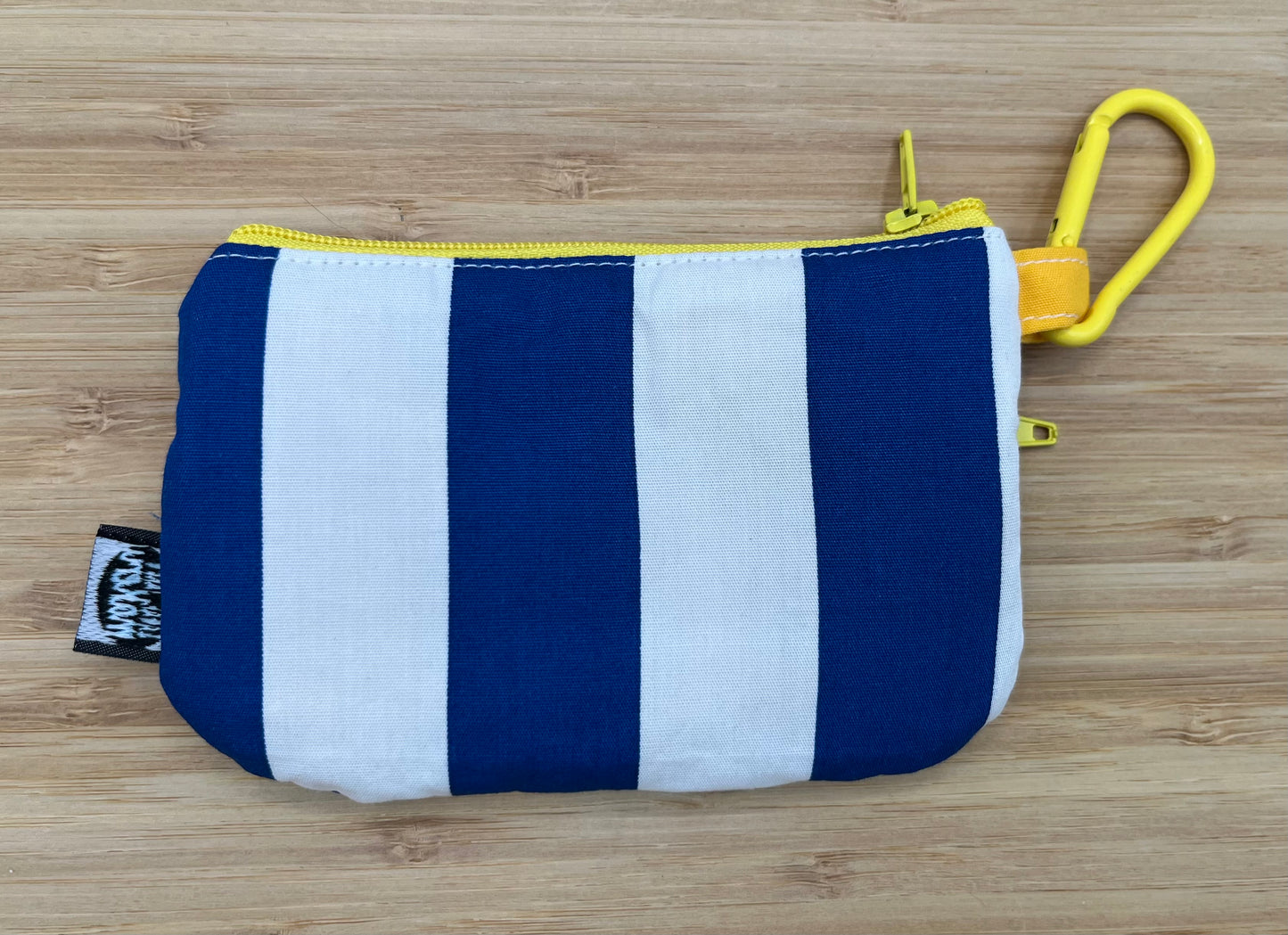 Striped Wallet with Carabiner