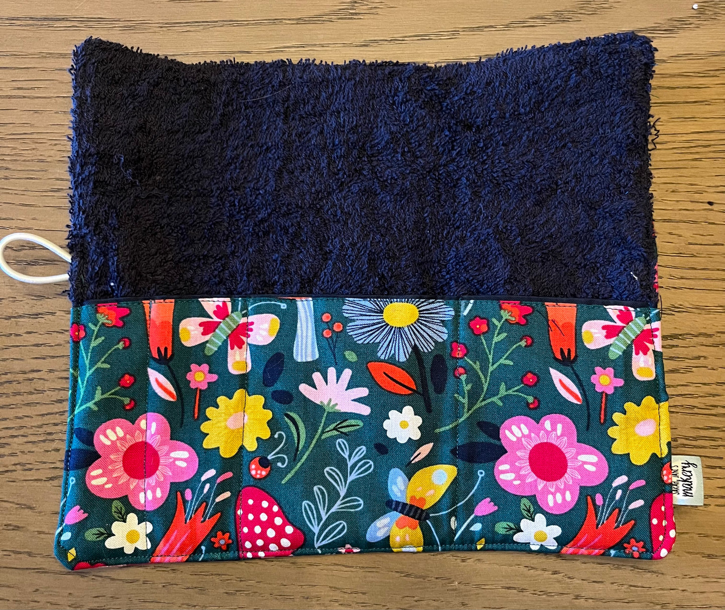 Kids Floral- Toothbrush Roll Up Bag