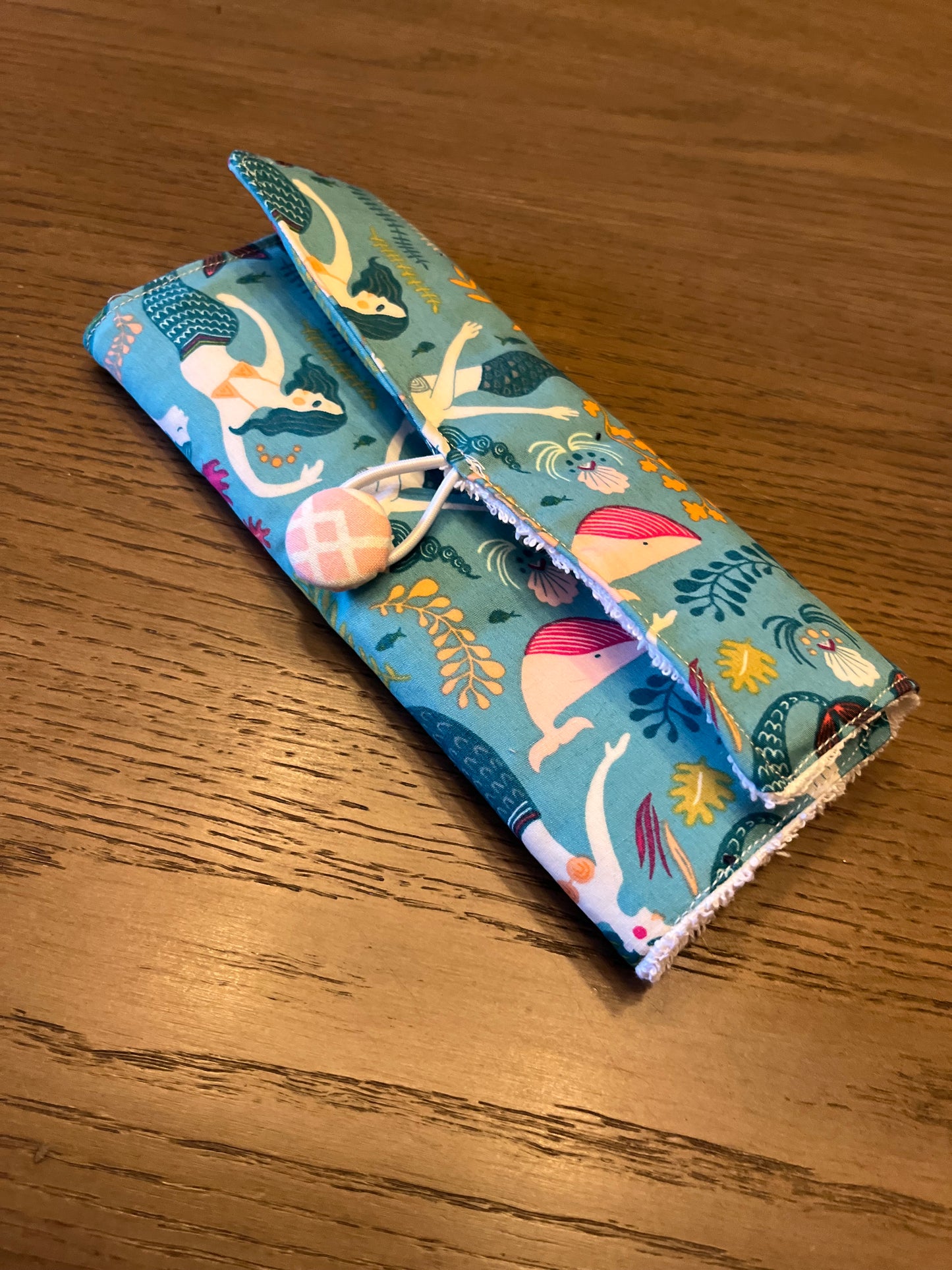 Kids Mermaids- Toothbrush Roll Up Bag