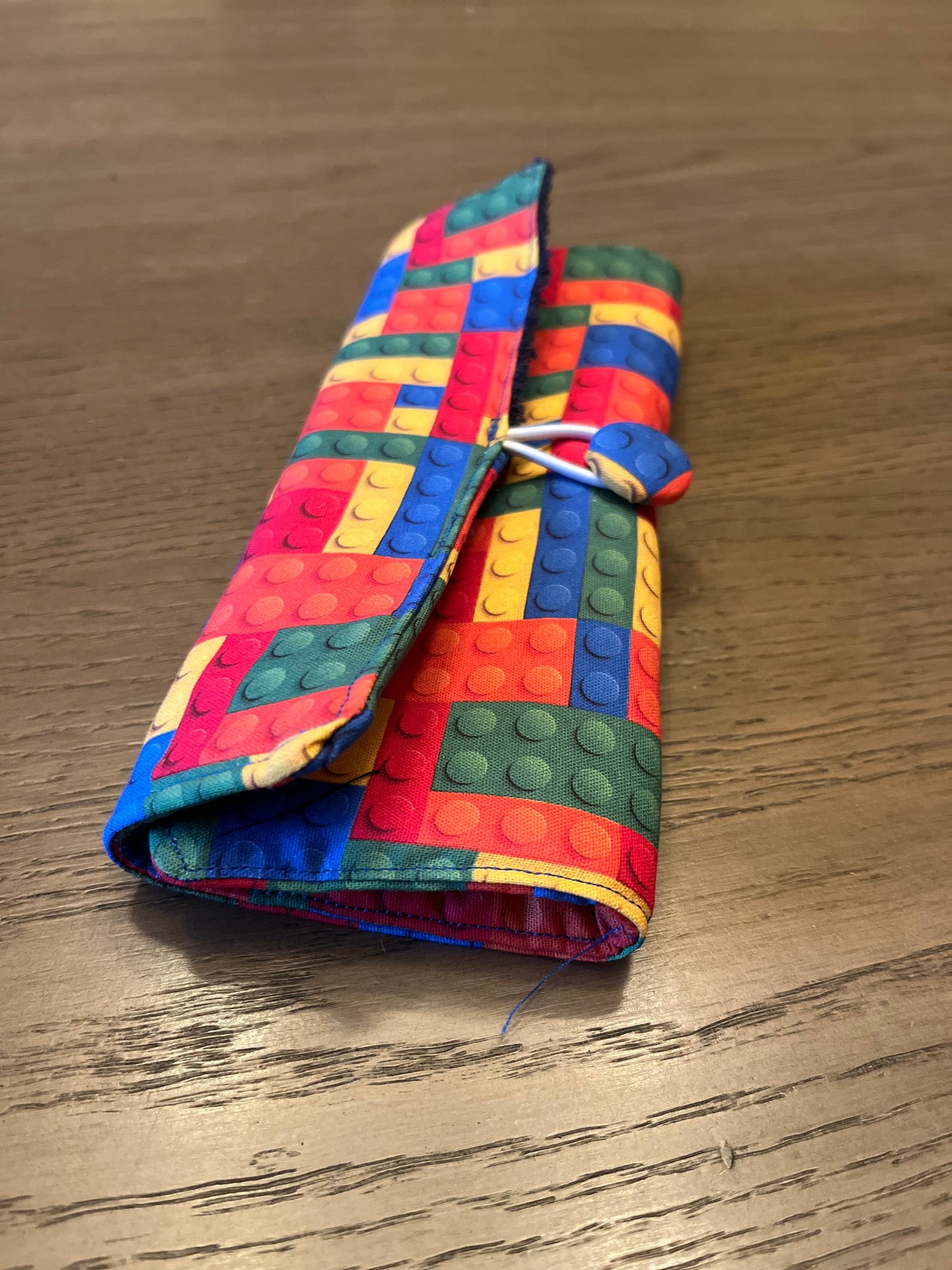 Kids Toy Bricks- Toothbrush Roll Up Bag