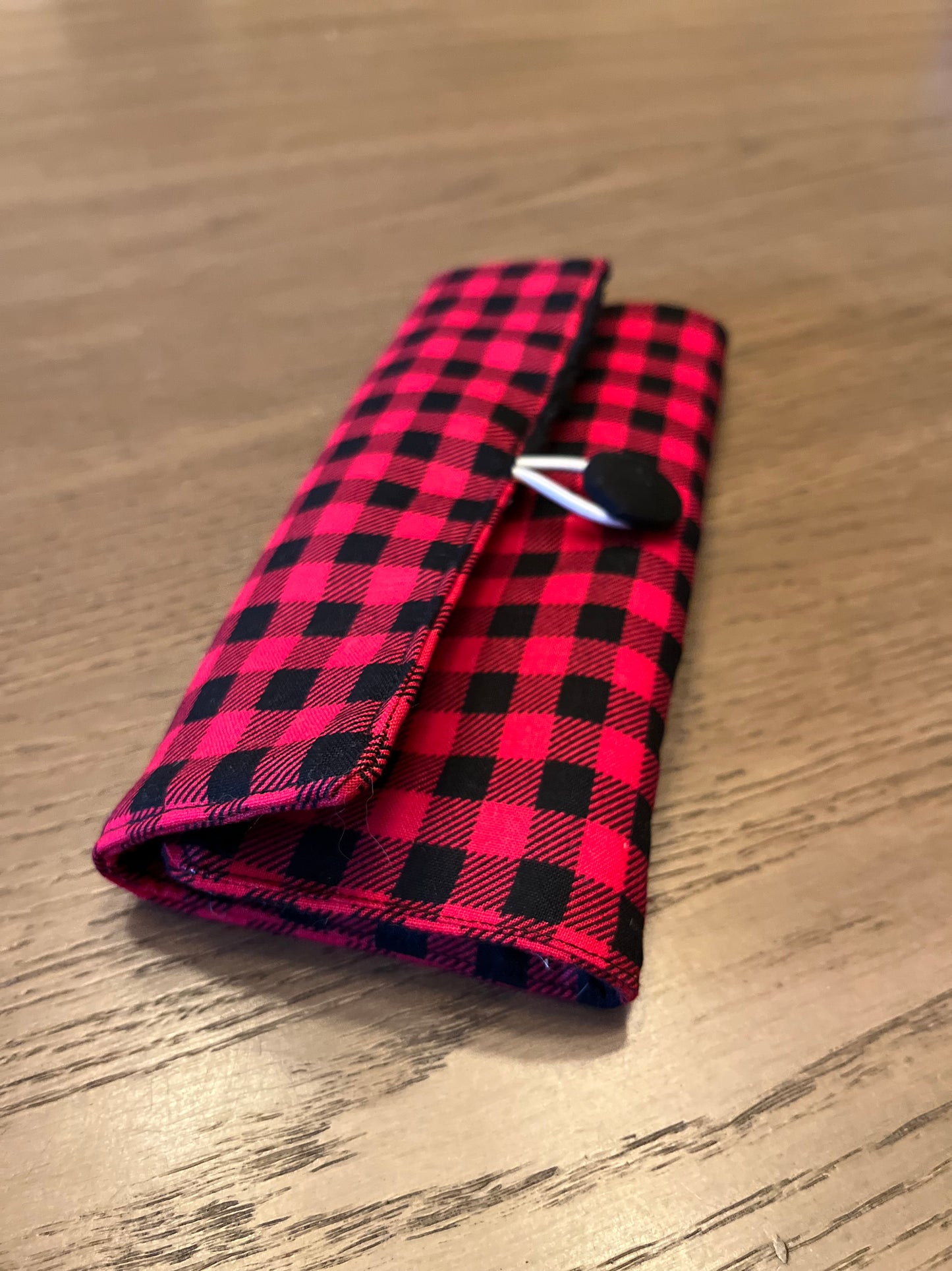 Kids Plaid- Toothbrush Roll Up Bag