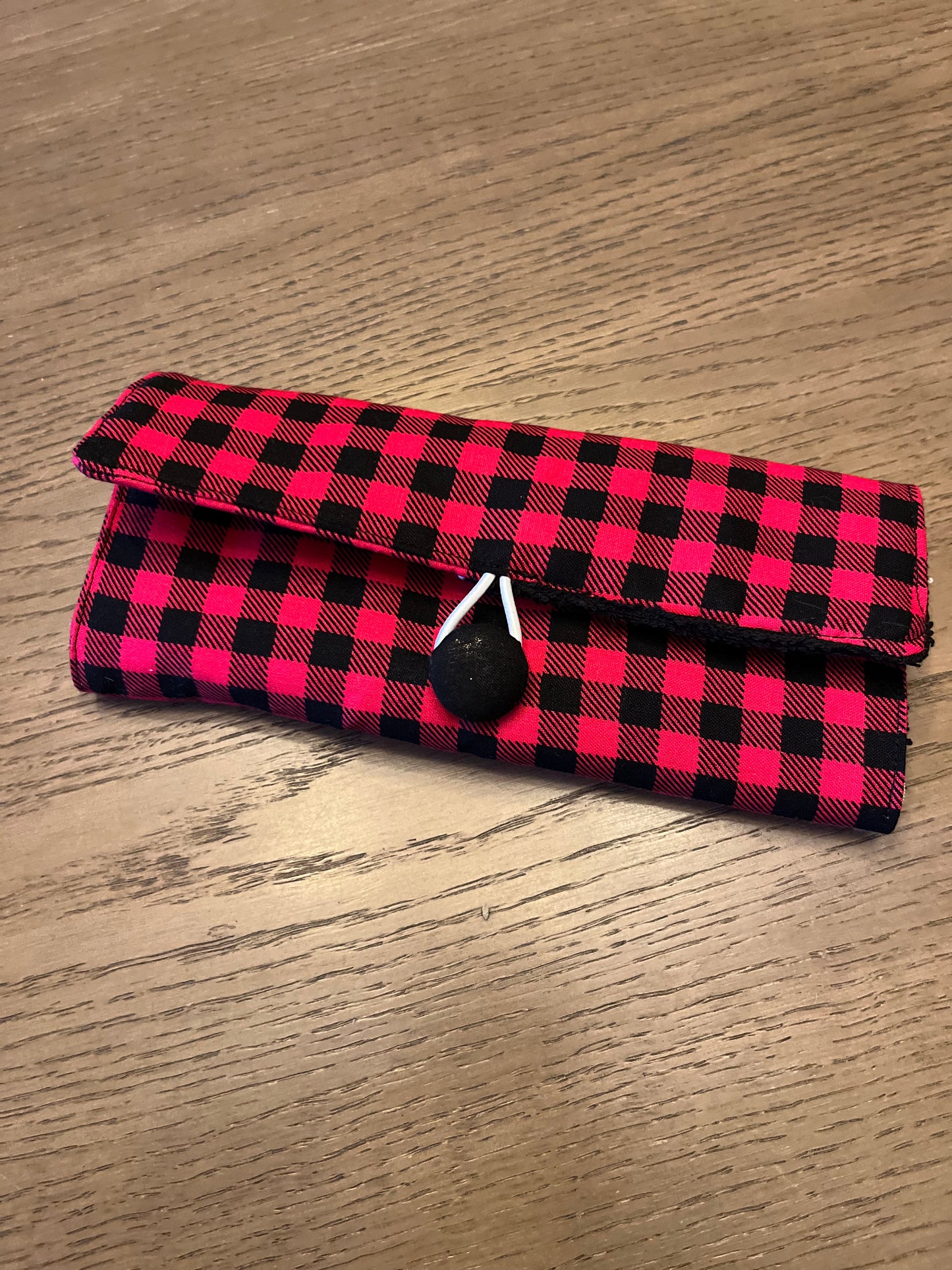 Kids Plaid- Toothbrush Roll Up Bag