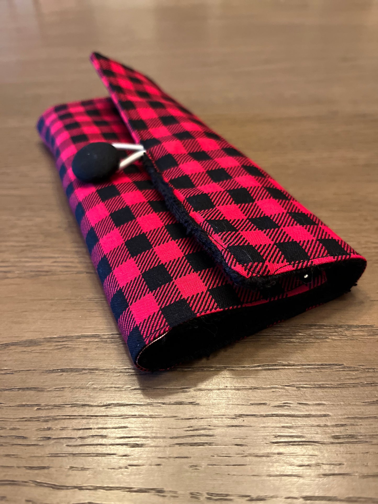 Kids Plaid- Toothbrush Roll Up Bag