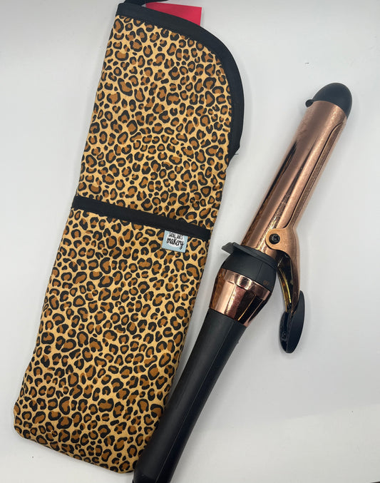 Cheetah Curling/Flat Iron Case