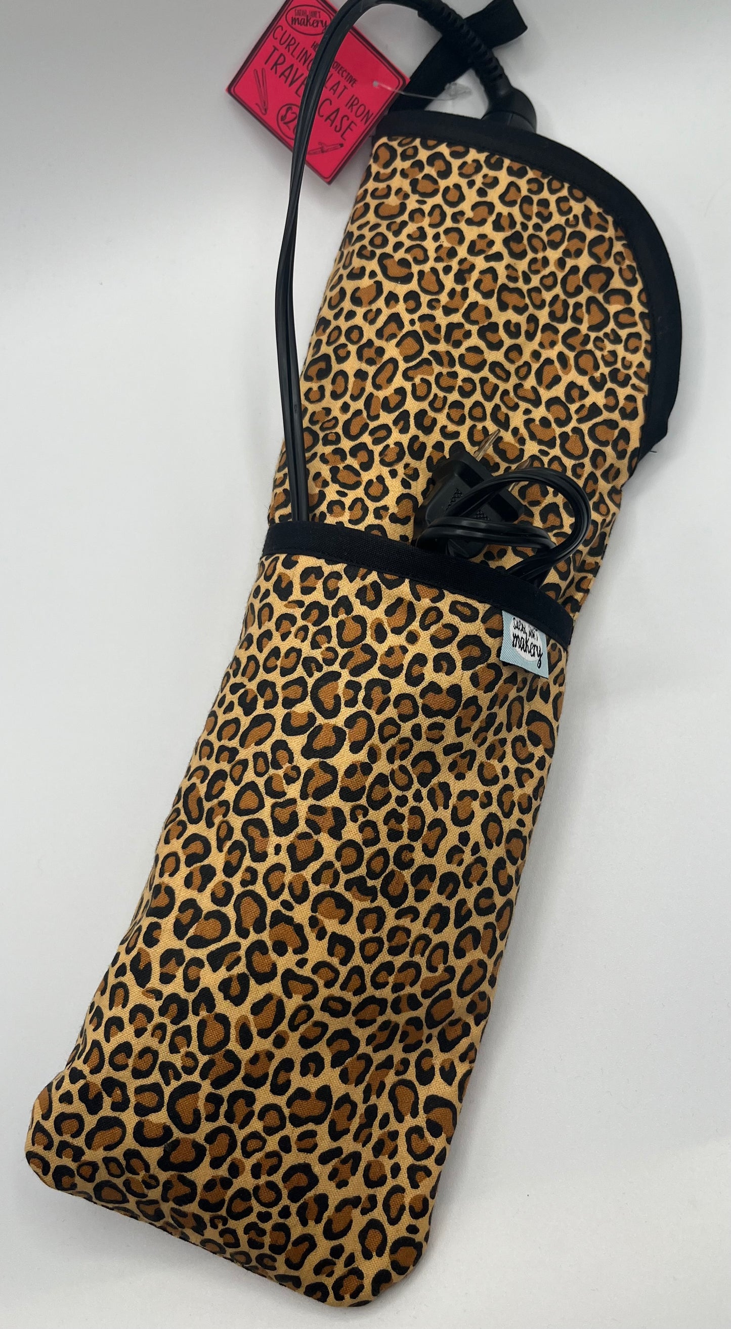 Cheetah Curling/Flat Iron Case